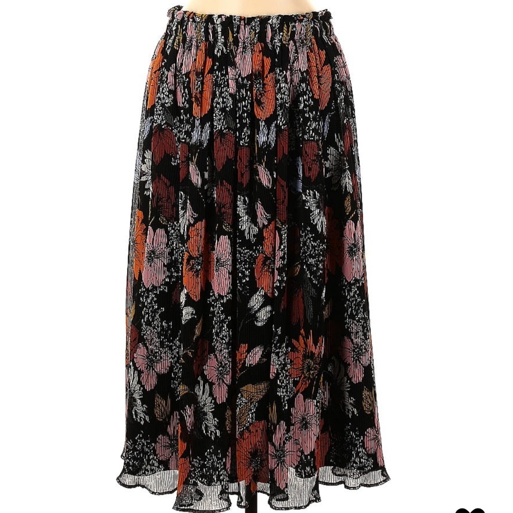 EUC Halogen Midi Skirt Floral Size M!
